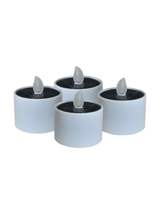 Διακοσμητικό Φωτιστικό Realpower Led Solar Tealight Stl-4 4 Pieces