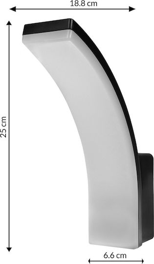 Maclean Energy Επιτοίχιος Εξωτερικός Προβολέας LED IP65 20W με Φυσικό Λευκό Φως
