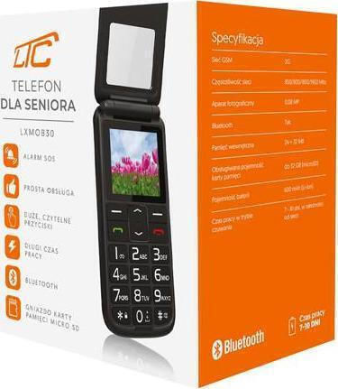 MaxCom LTC MOB30 Single SIM (32/24MB) Κινητό με Μεγάλα Κουμπιά Μαύρο