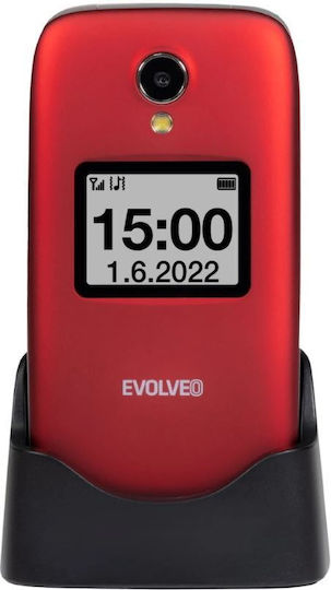 Evolveo EasyPhone FS Single SIM Κινητό με Μεγάλα Κουμπιά Κόκκινο