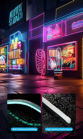 Vention Wasserfeste Smart LED-Streifen Wi-Fi RGB Licht 2m Neon-Flex