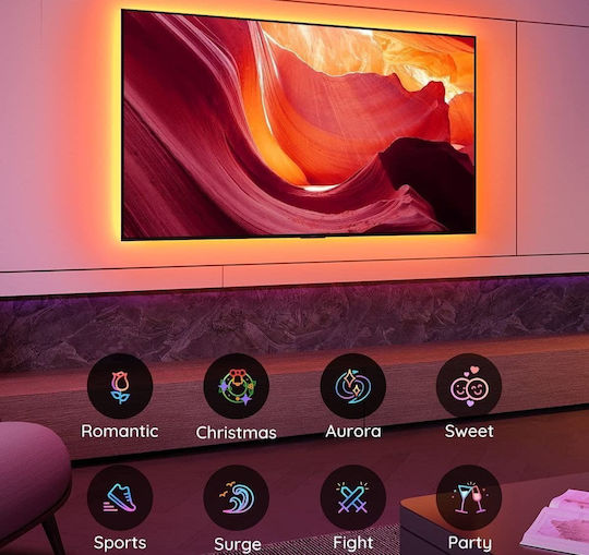Govee Smart Ταινία LED Backlight Wi-Fi Τηλεόρασης RGB Φως