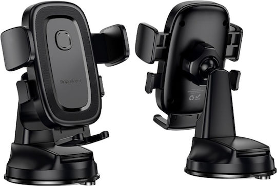 Borofone Car Mobile Mount 4.5" - 7" with Adjustable Hooks Black