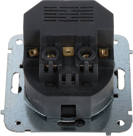 Elektro Plast Power Socket with 2 USB Ports Black 1pcs