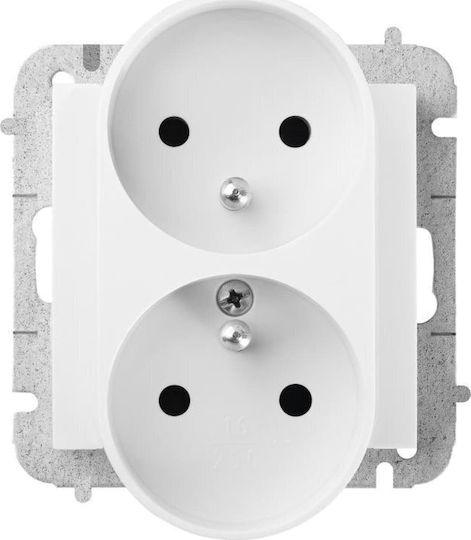 Elektro Plast Power Socket White 1pcs