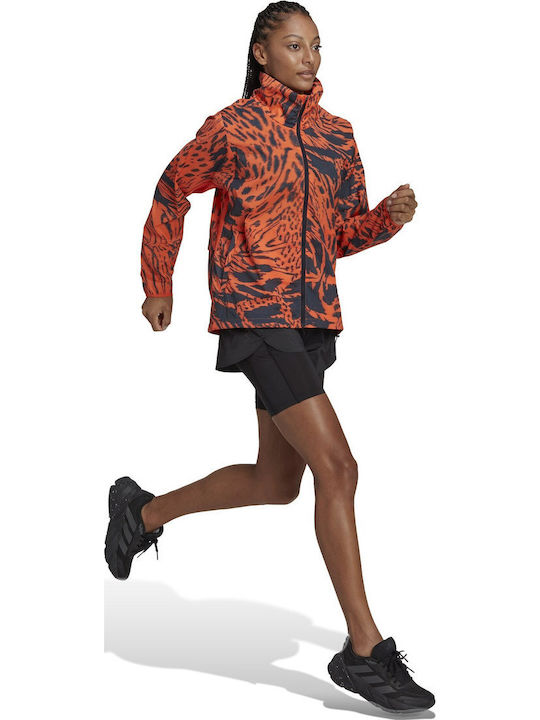 Performance Γυναικείο Μπουφάν Running Semi Impact Orange / Legend Ink