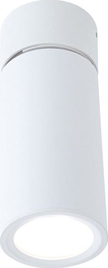 Paulmann 93087 LED таванна лампа за повърхностен монтаж Turnal 470lm 3-степенно димиране Регулируема кръгла Включва 1x6 вата димируема таванна лампа матово бяло метал 2700 K Coin