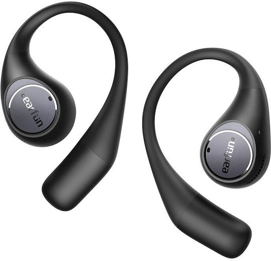 Earfun OpenJump Open Ear Bluetooth Handsfree Ακουστικά με Αντοχή στον Ιδρώτα και Θήκη Φόρτισης Μαύρα