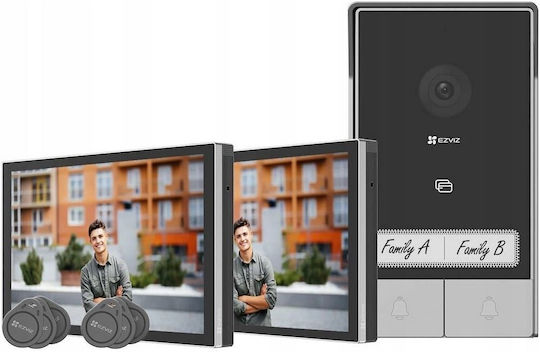 Ezviz HP7 2K Video-Türsprechanlage-Set Wi-Fi Black