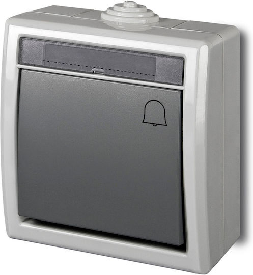 Elektro Plast Waterproof Wall Switch Single with Gray Frame