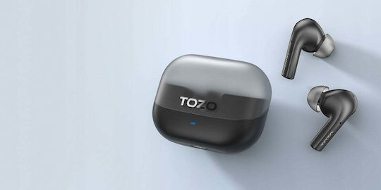 Tozo Agile Nova In-ear Bluetooth Handsfree Ακουστικά με Θήκη Φόρτισης Μαύρα