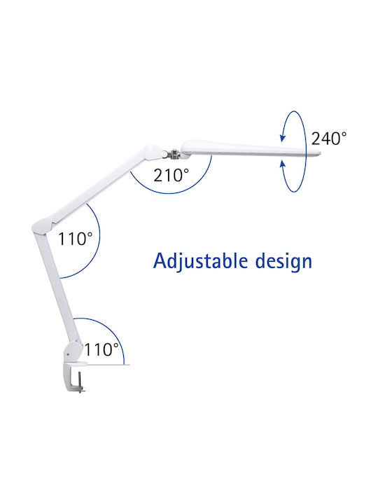 Maul LED Schreibtischlampe in Weiß Farbe