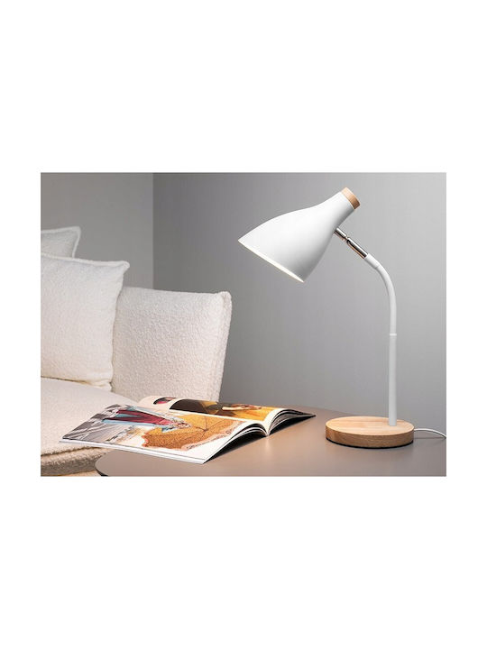 Tracer Schreibtischlampe für Fassung E27 in Weiß Farbe