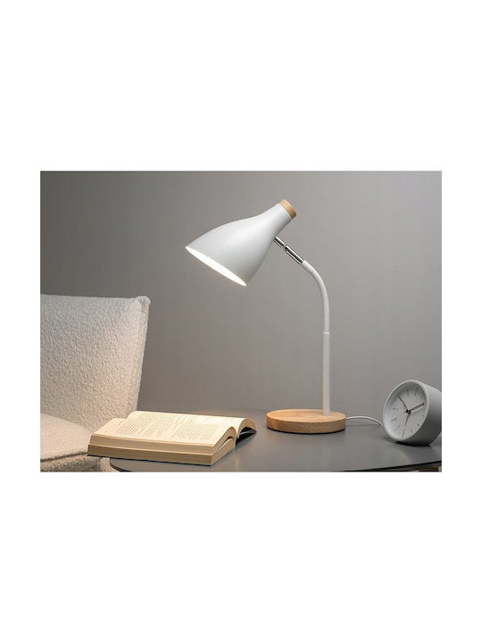 Tracer Schreibtischlampe für Fassung E27 in Weiß Farbe
