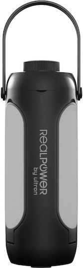 Ηλιακό Φωτιστικό Realpower Led Outdoor Light 190 Solar Black 6.000mah