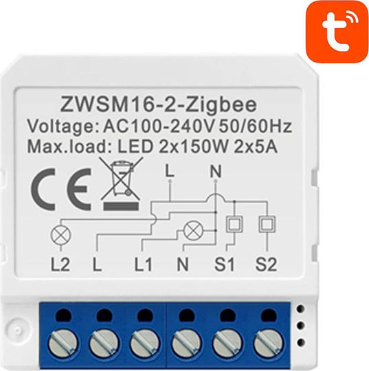Avatto ZWSM16-W2 Intelligenter Schalter 2 Kanäle ZigBee 5A
