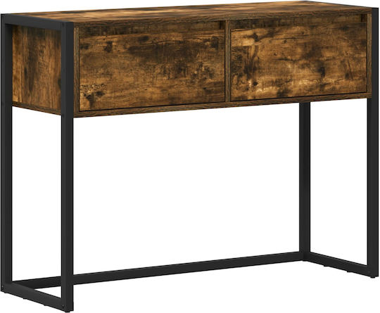 Wooden Console Table Καπνιστό Δρύς L100xW36xH75cm