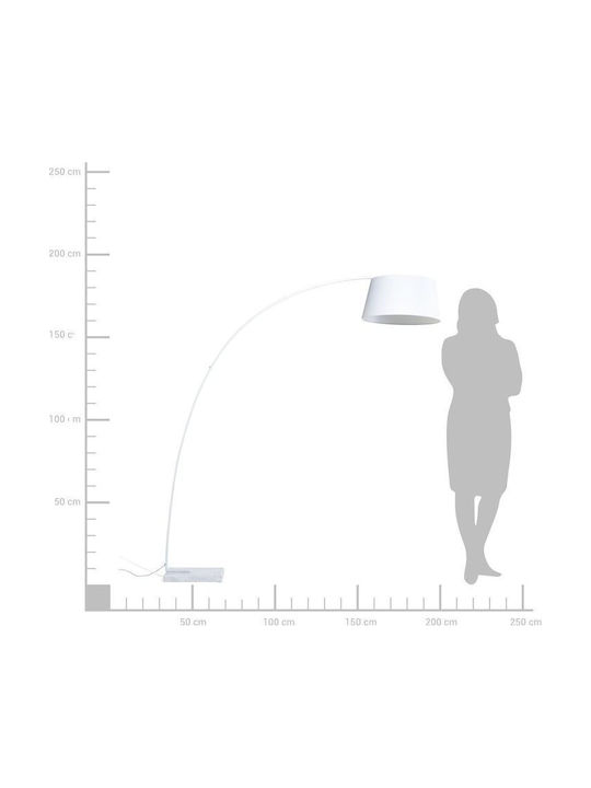 Beliani Floor Lamp White