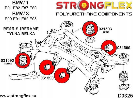 Strongflex Bushes for BMW Series 1 036241A