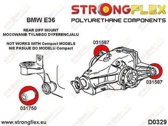 Strongflex Συνεμπλόκ για BMW E36 031587A
