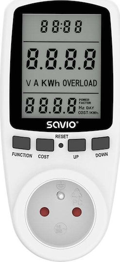 Savio Lcd Elektrischer Stromzähler für maximale Leistung bis 3.68kW
