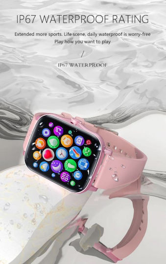 Senbono 30015 Smartwatch mit SIM und Pulsmesser (Schwarz)