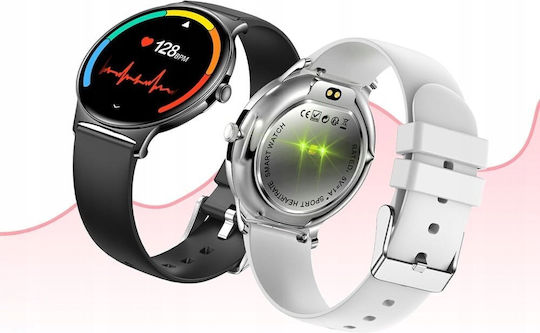 Colmi V89 Smartwatch με Παλμογράφο (Ασημί)
