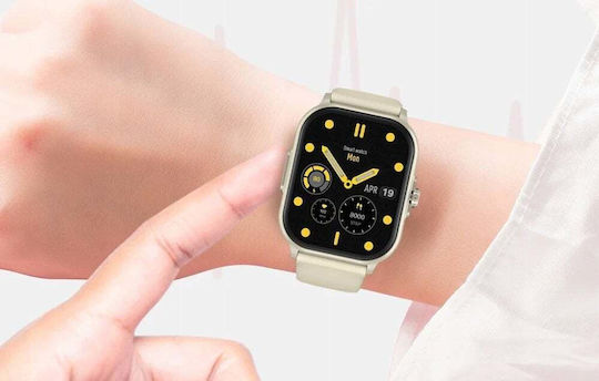 Colmi C63 Aluminium Smartwatch με Παλμογράφο (Κίτρινο)