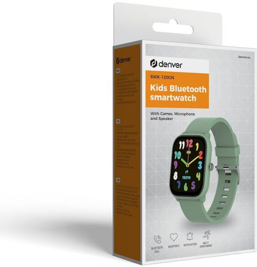 Denver SWK-120 Smartwatch with Heart Rate Monitor (Green)