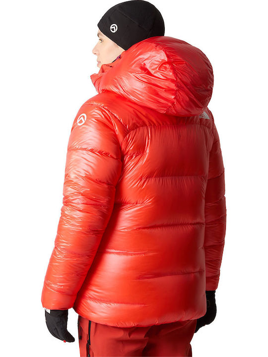 Summit Women's for Hiking Puffer Jacket Waterproof for Winter with Hood Red