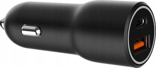 Art Auto-Ladegerät 38W mit Anschlüssen: 1xUSB 1xType-C