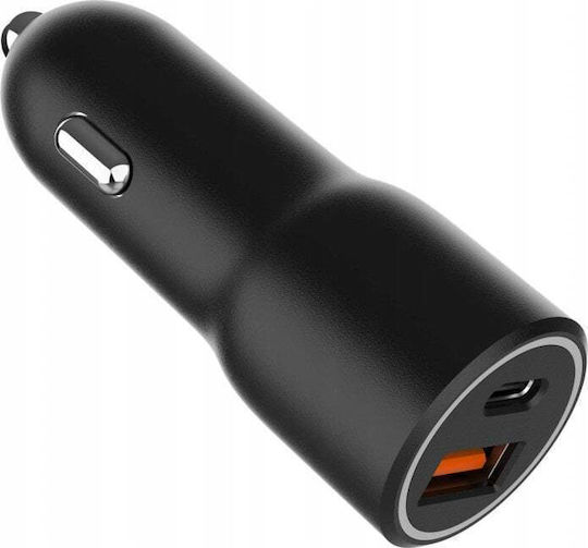 Art Auto-Ladegerät 38W mit Anschlüssen: 1xUSB 1xType-C