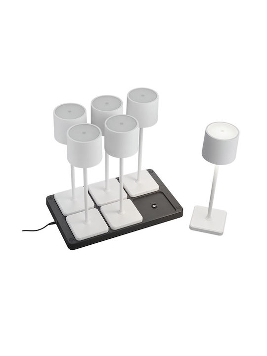 Trio Lighting Επιτραπέζιo Φωτιστικό LED Εξωτερικού Χώρου 1.5W με Ψυχρό Λευκό Φως IP54 Λευκό