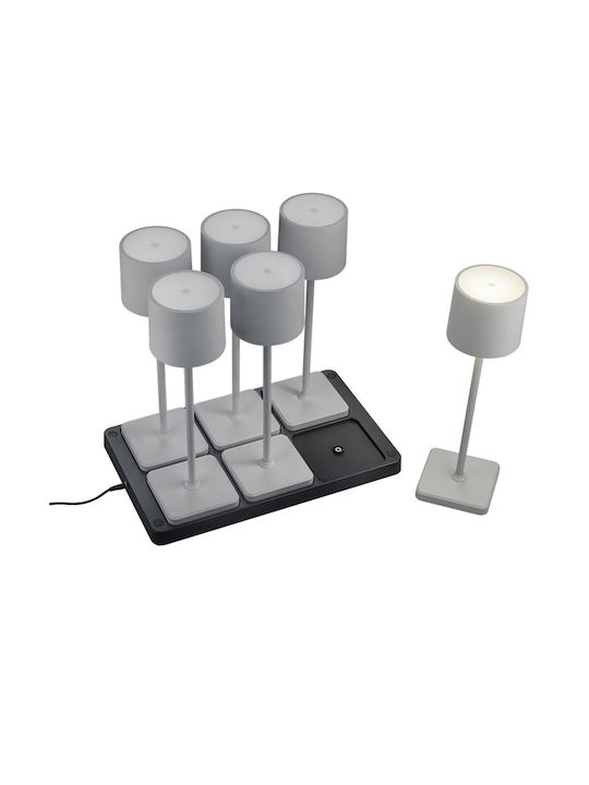 Trio Lighting Επιτραπέζιo Φωτιστικό LED Εξωτερικού Χώρου 1.5W με Ψυχρό Λευκό Φως IP54 Γκρι