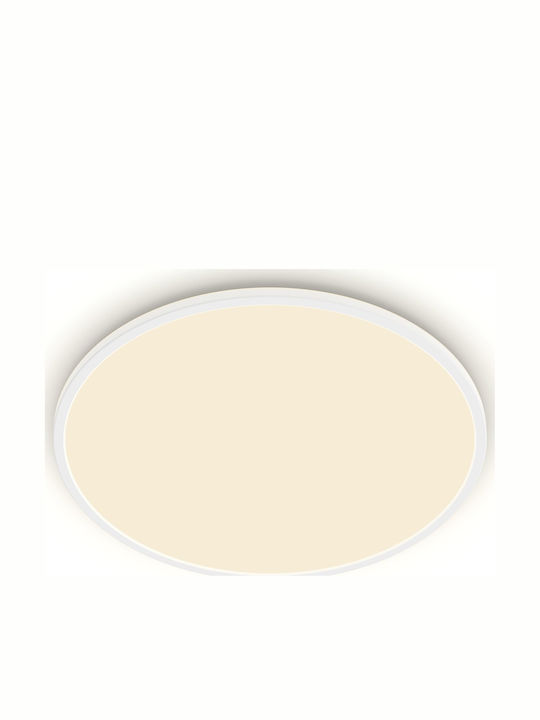 Philips Στρογγυλό Χωνευτό LED Panel 36W με Θερμό Λευκό Φως 55εκ.