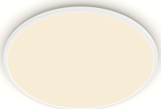 Philips Στρογγυλό Χωνευτό LED Panel 36W με Θερμό Λευκό Φως 55εκ.