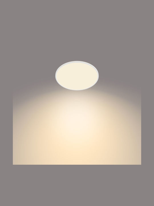 Philips Στρογγυλό Χωνευτό LED Panel 36W με Θερμό Λευκό Φως 55εκ.