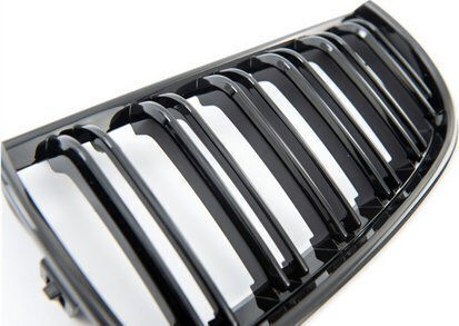 Mtuning Sports Grill Double Ribs Gloss Black Bmw 3 E90 E91 Before Lift 2005-2008