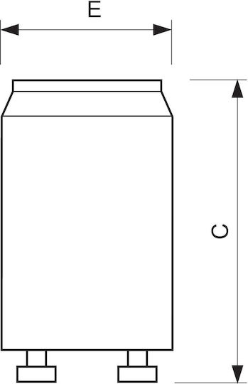 Εκκινητής Starter Λάμπες Φθορισμού S10 4-65w