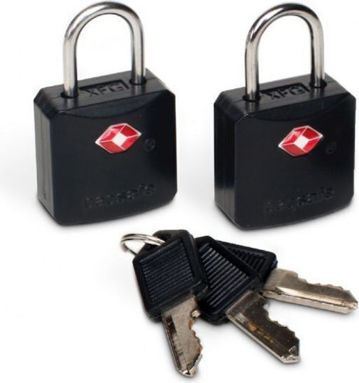 Pacsafe Prosafe Bronze Padlock Brass with Key with TSA Certification 10mm Black 1pcs
