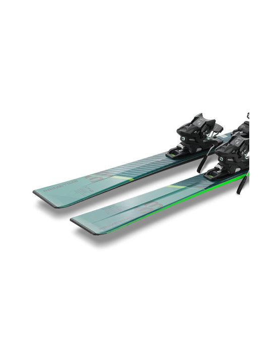 Elan Primetime Ski Boots in Green Color with Bindings