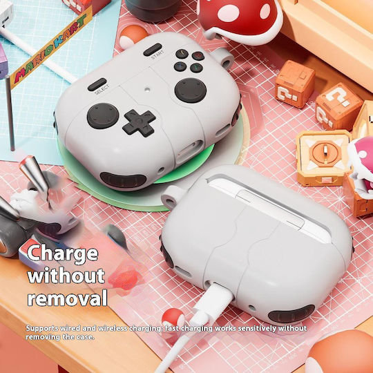 Retro Console Husă în culoarea Alb pentru Apple AirPods Pro 3