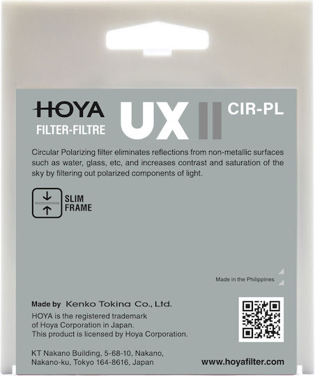 Hoya UX II Filter CPL 55mm for Camera Lenses