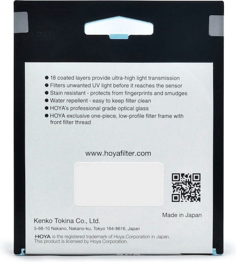 Hoya Fusion One Next Filter UV 72mm for Camera Lenses