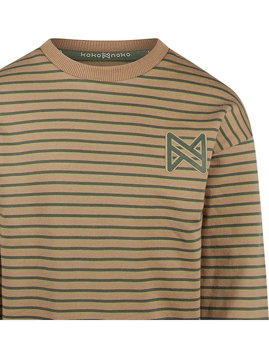 Bluza Pentru Copii Cu Mâneci Lungi Maro