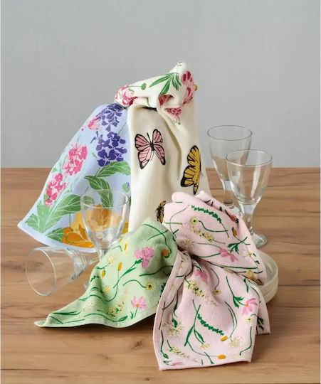 Kentia Teleria Handtuch aus 100% Baumwolle in Rosa Farbe 40x60cm Kentia Teleria Handtuch aus 100% Baumwolle in Rosa Farbe 40x60cm