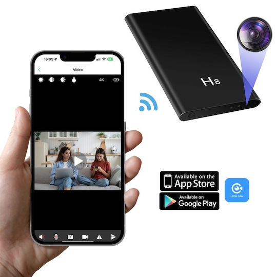 Iuni H8 Cameră Spy Power Bank Full HD 32GB 5000mAh Wi-Fi Vedere Nocturnă Detectare Mișcare