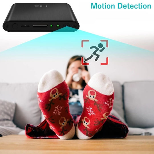 Iuni H8 Cameră Spy Power Bank Full HD 32GB 5000mAh Wi-Fi Vedere Nocturnă Detectare Mișcare