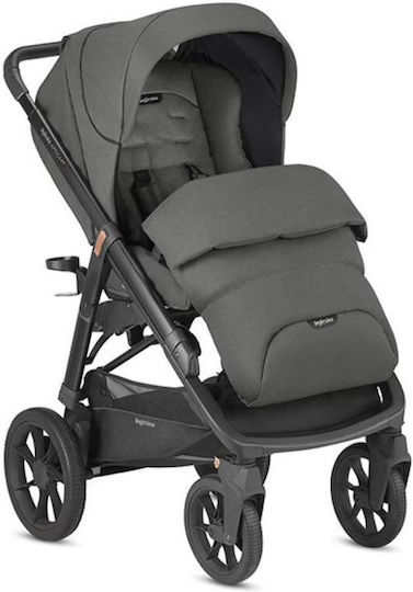 Inglesina Aptica Xt Duo Ρυθμιζόμενο Καρότσι 2 σε 1 Kατάλληλο για Nεογέννητο Charcoal Grey / Total Black 12.6kg