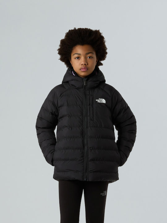 Waterproof Kids Sports Short Double Sided Hooded Jacket Black